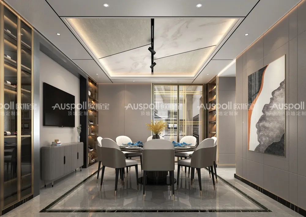歐斯寶集成吊頂餐廳空間設(shè)計(jì)效果圖