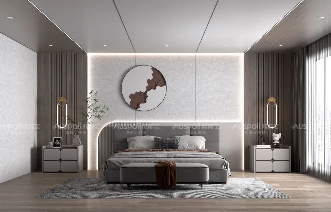 歐斯寶集成吊頂臥室空間設(shè)計(jì)效果圖