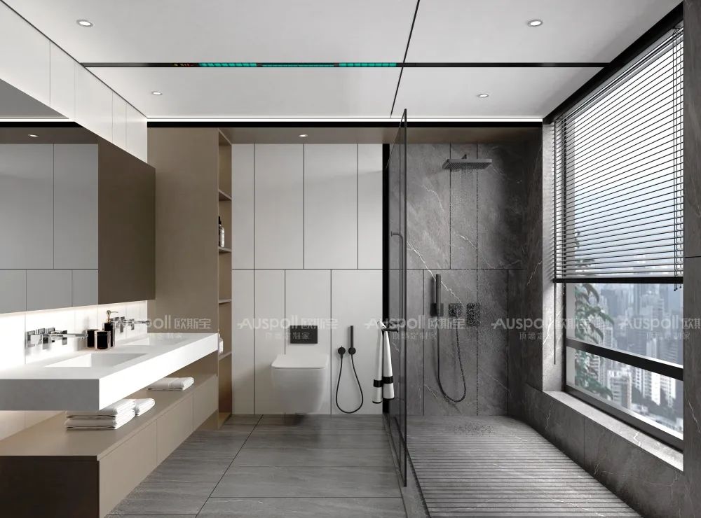 歐斯寶集成吊頂衛(wèi)生間空間設(shè)計(jì)效果圖1